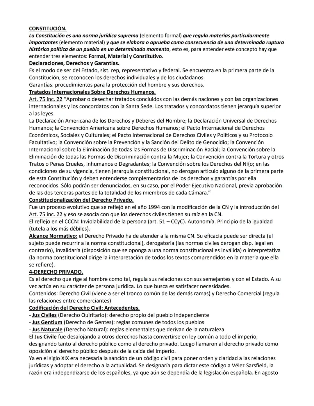 DERECHO PRIVADO I.
BOLILLA N°1 - EL DERECHO.
1-DERECHO EN GENERAL. Concepto:
El derecho es un conjunto de normas constituidas por normas