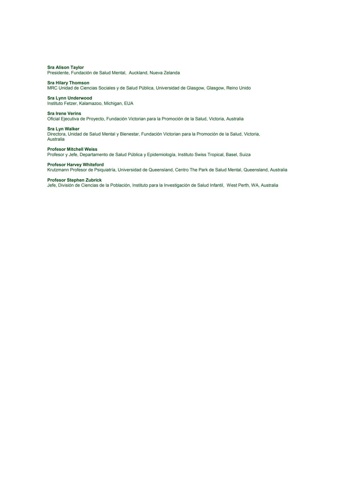 # Promoción de la Salud Mental
CONCEPTOS * EVIDENCIA EMERGENTE * PRÁCTICA
# INFORME COMPENDIADO
Un Informe de la
Organización Mundial de l