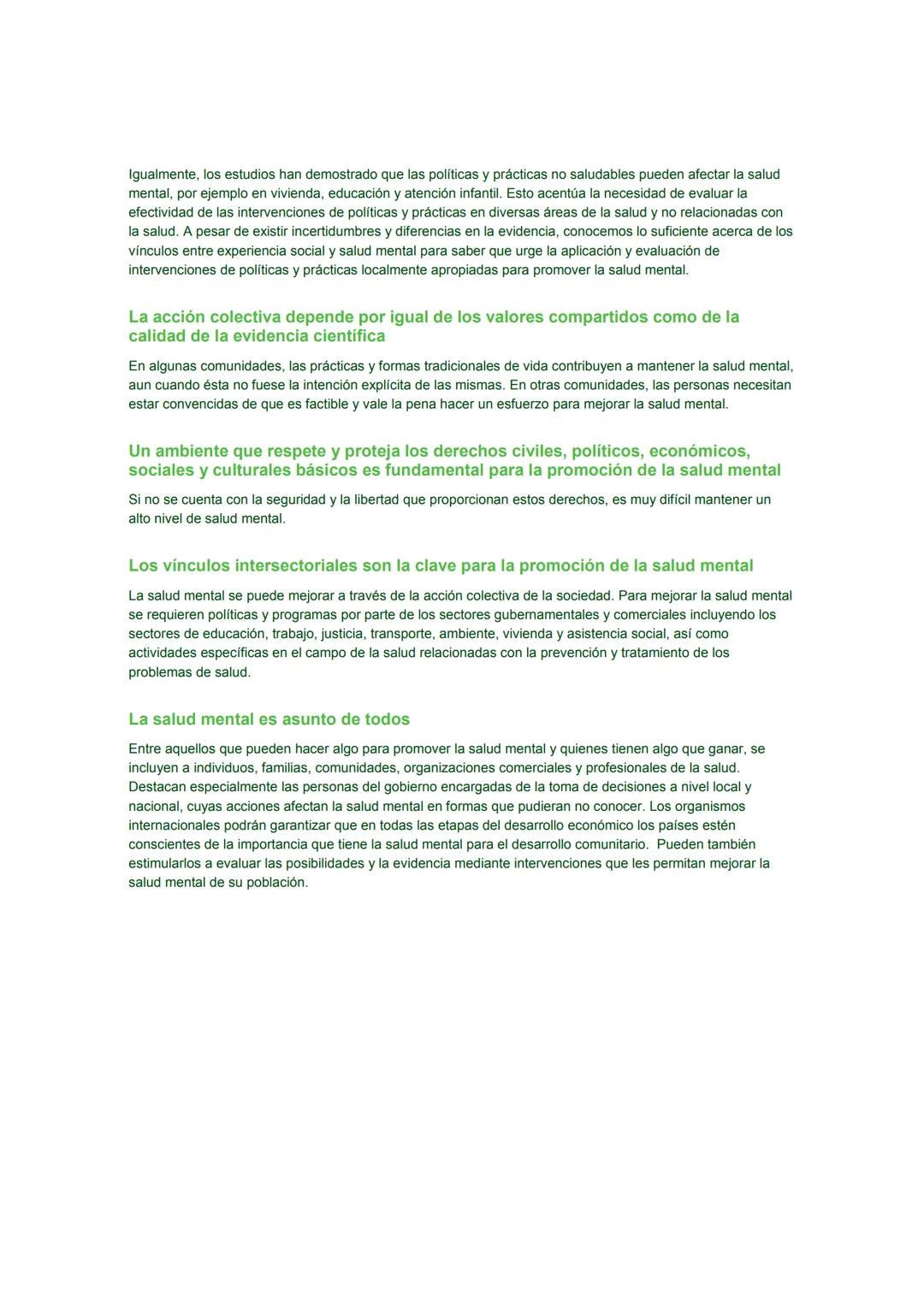 # Promoción de la Salud Mental
CONCEPTOS * EVIDENCIA EMERGENTE * PRÁCTICA
# INFORME COMPENDIADO
Un Informe de la
Organización Mundial de l