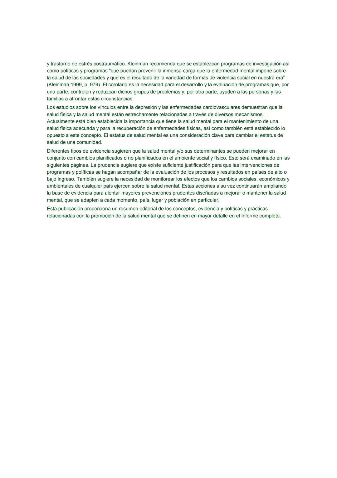 # Promoción de la Salud Mental
CONCEPTOS * EVIDENCIA EMERGENTE * PRÁCTICA
# INFORME COMPENDIADO
Un Informe de la
Organización Mundial de l