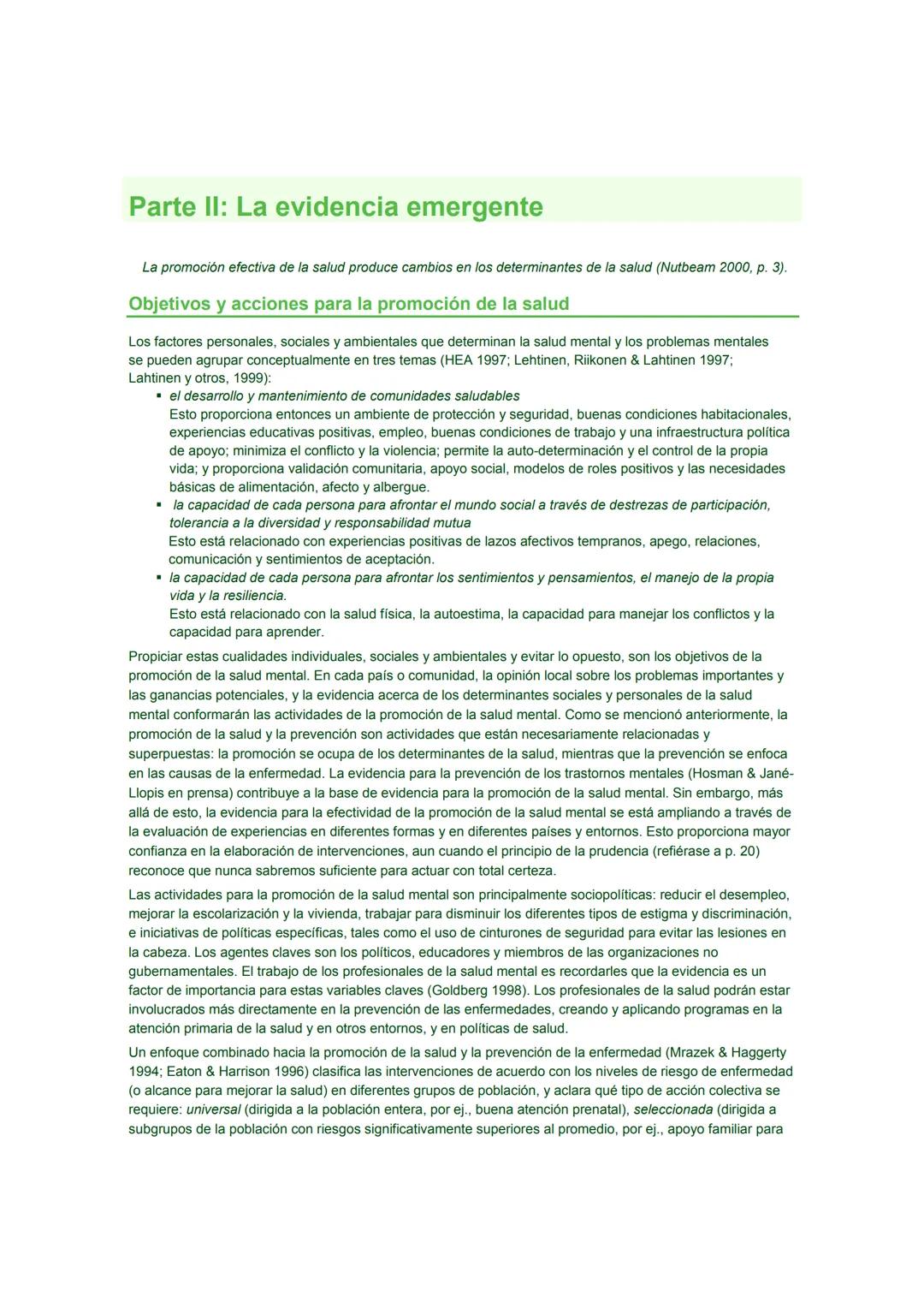 # Promoción de la Salud Mental
CONCEPTOS * EVIDENCIA EMERGENTE * PRÁCTICA
# INFORME COMPENDIADO
Un Informe de la
Organización Mundial de l