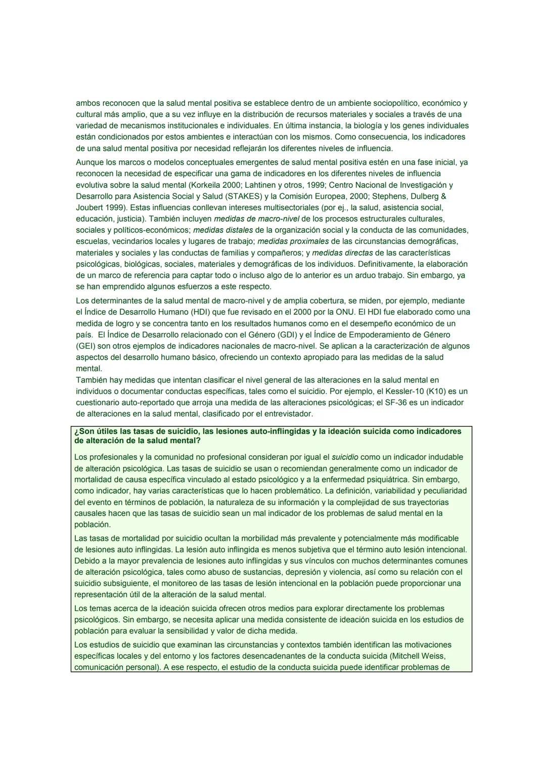 # Promoción de la Salud Mental
CONCEPTOS * EVIDENCIA EMERGENTE * PRÁCTICA
# INFORME COMPENDIADO
Un Informe de la
Organización Mundial de l