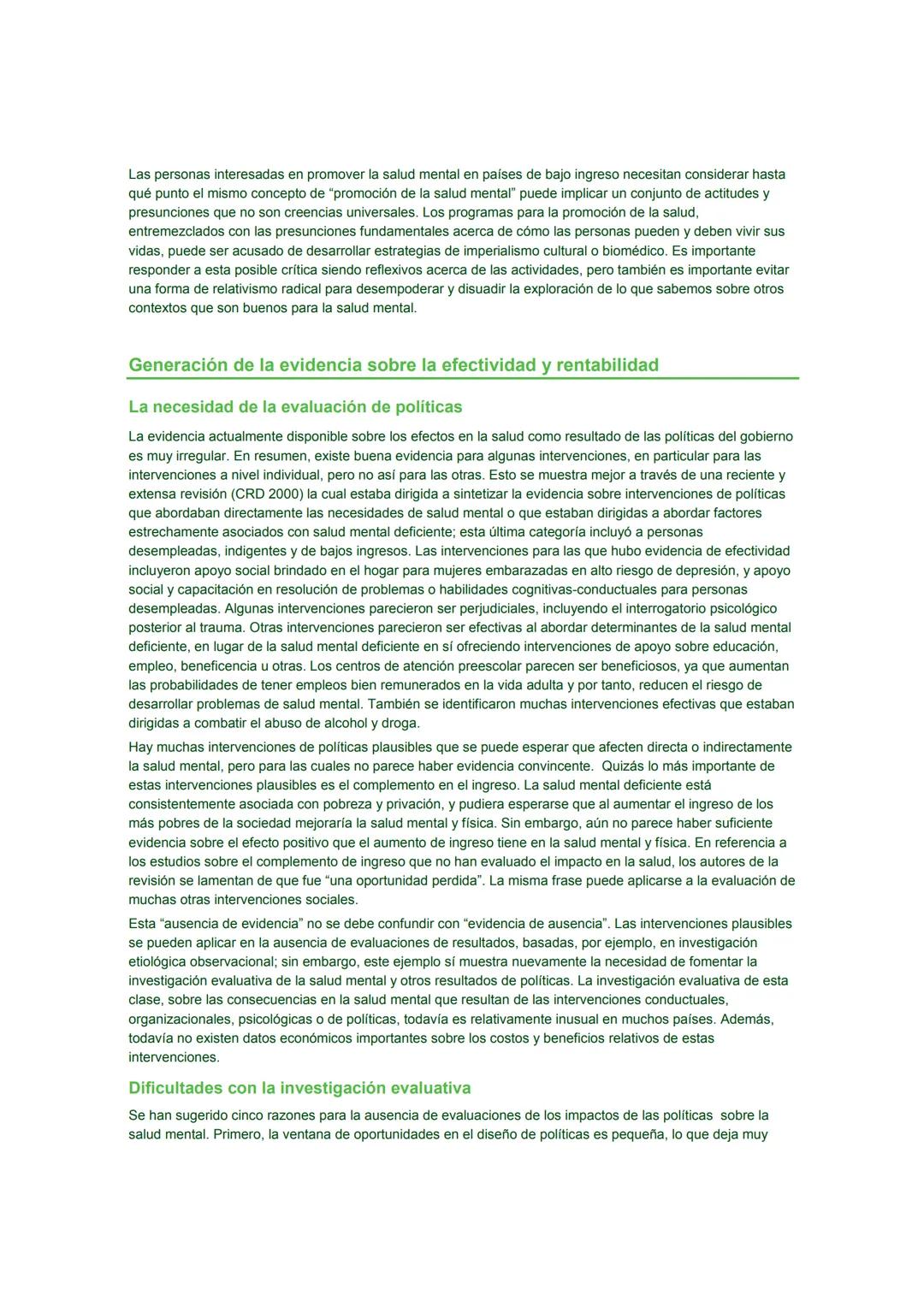 # Promoción de la Salud Mental
CONCEPTOS * EVIDENCIA EMERGENTE * PRÁCTICA
# INFORME COMPENDIADO
Un Informe de la
Organización Mundial de l