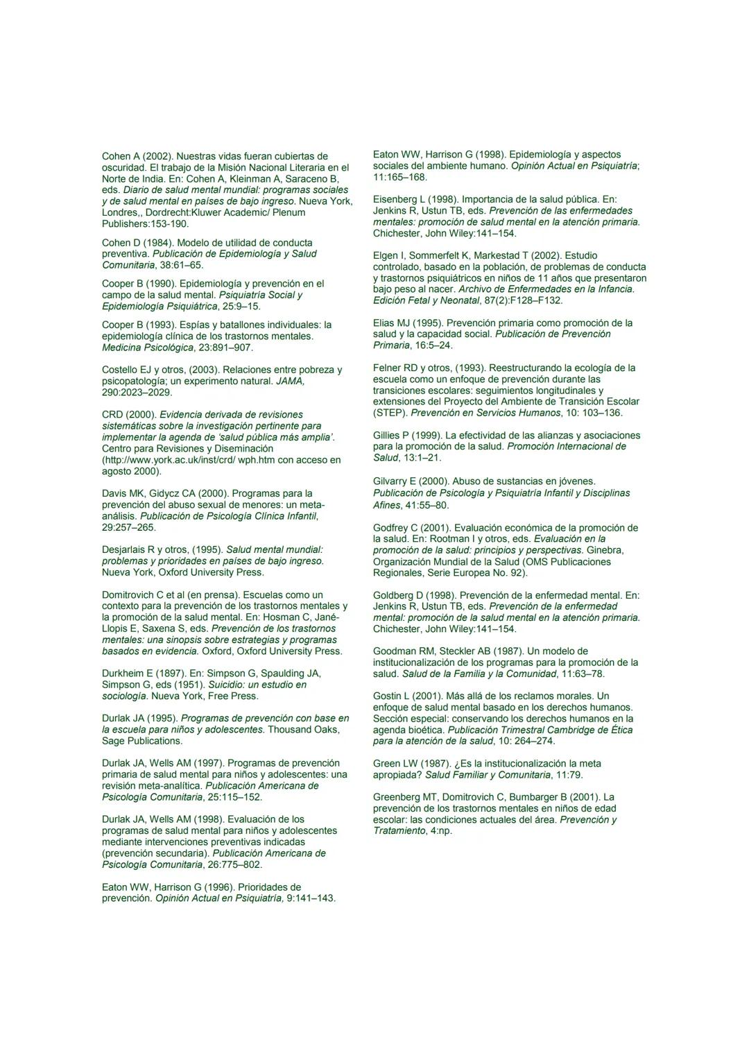 # Promoción de la Salud Mental
CONCEPTOS * EVIDENCIA EMERGENTE * PRÁCTICA
# INFORME COMPENDIADO
Un Informe de la
Organización Mundial de l