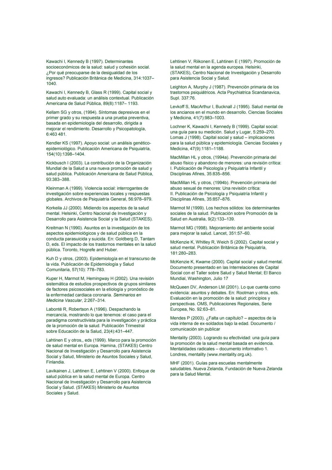 # Promoción de la Salud Mental
CONCEPTOS * EVIDENCIA EMERGENTE * PRÁCTICA
# INFORME COMPENDIADO
Un Informe de la
Organización Mundial de l