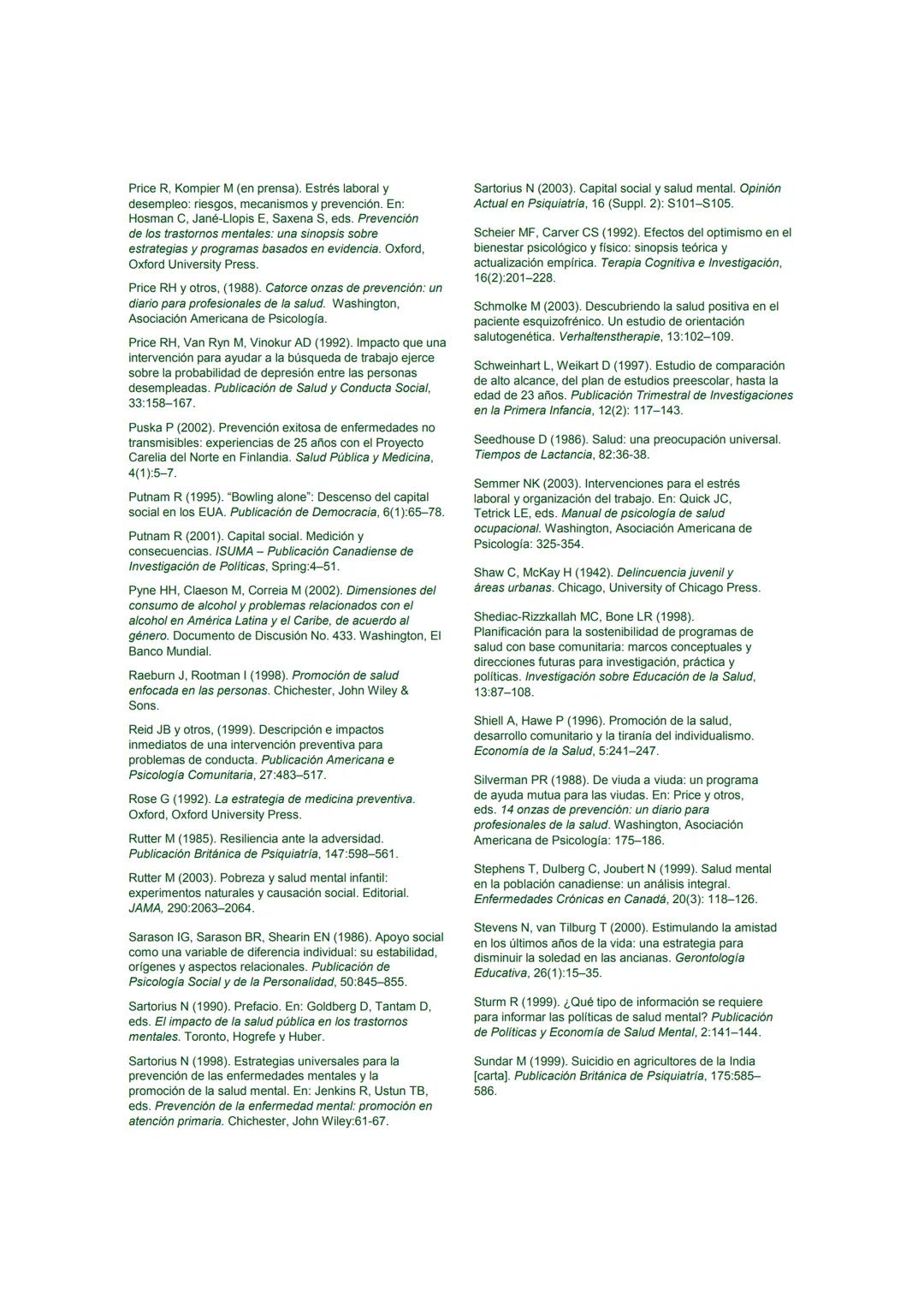 # Promoción de la Salud Mental
CONCEPTOS * EVIDENCIA EMERGENTE * PRÁCTICA
# INFORME COMPENDIADO
Un Informe de la
Organización Mundial de l