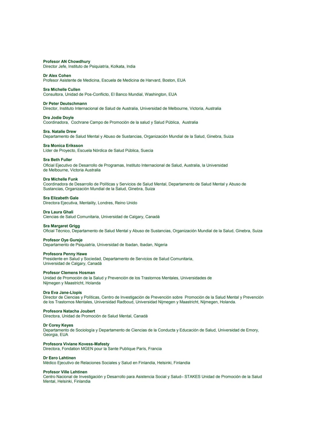 # Promoción de la Salud Mental
CONCEPTOS * EVIDENCIA EMERGENTE * PRÁCTICA
# INFORME COMPENDIADO
Un Informe de la
Organización Mundial de l