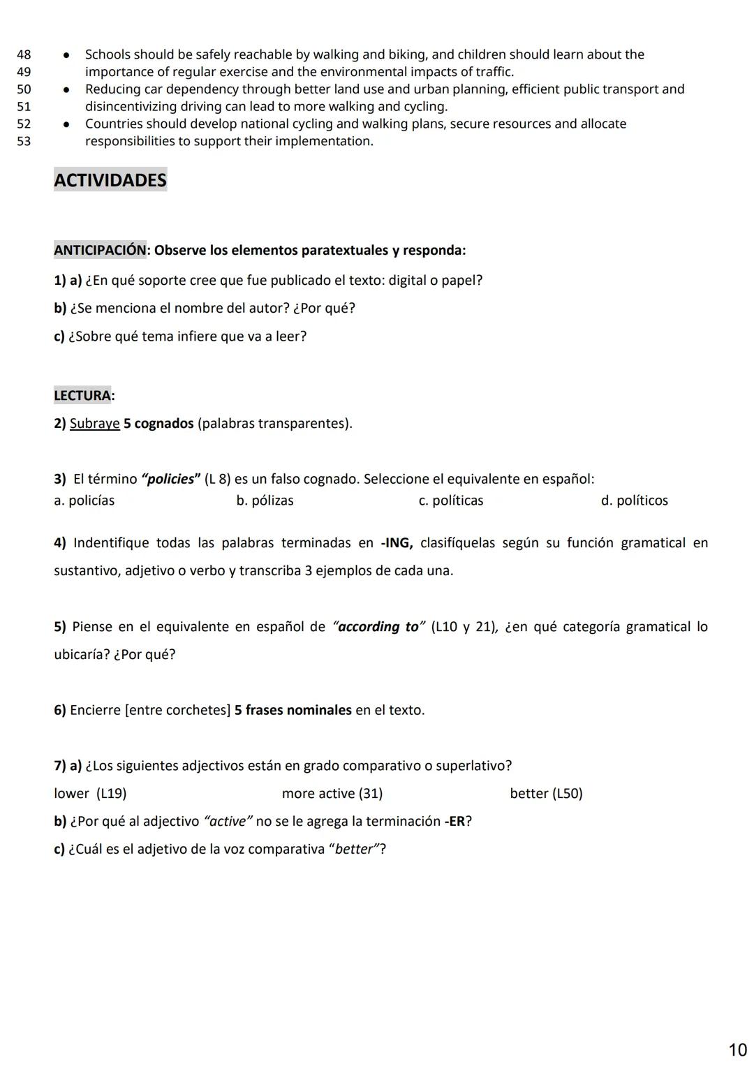 UDV
UNIVERSIDAD
NACIONAL DE
AVELLANEDA
Departamento de
CULTURA, ARTE Y COMUNICACIÓN
# Inglés I
# Cuadernillo de Textos
versión 2025
f U
