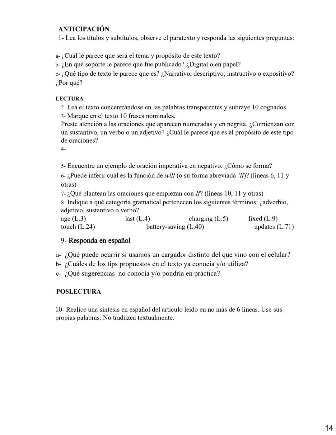UDV
UNIVERSIDAD
NACIONAL DE
AVELLANEDA
Departamento de
CULTURA, ARTE Y COMUNICACIÓN
# Inglés I
# Cuadernillo de Textos
versión 2025
f U