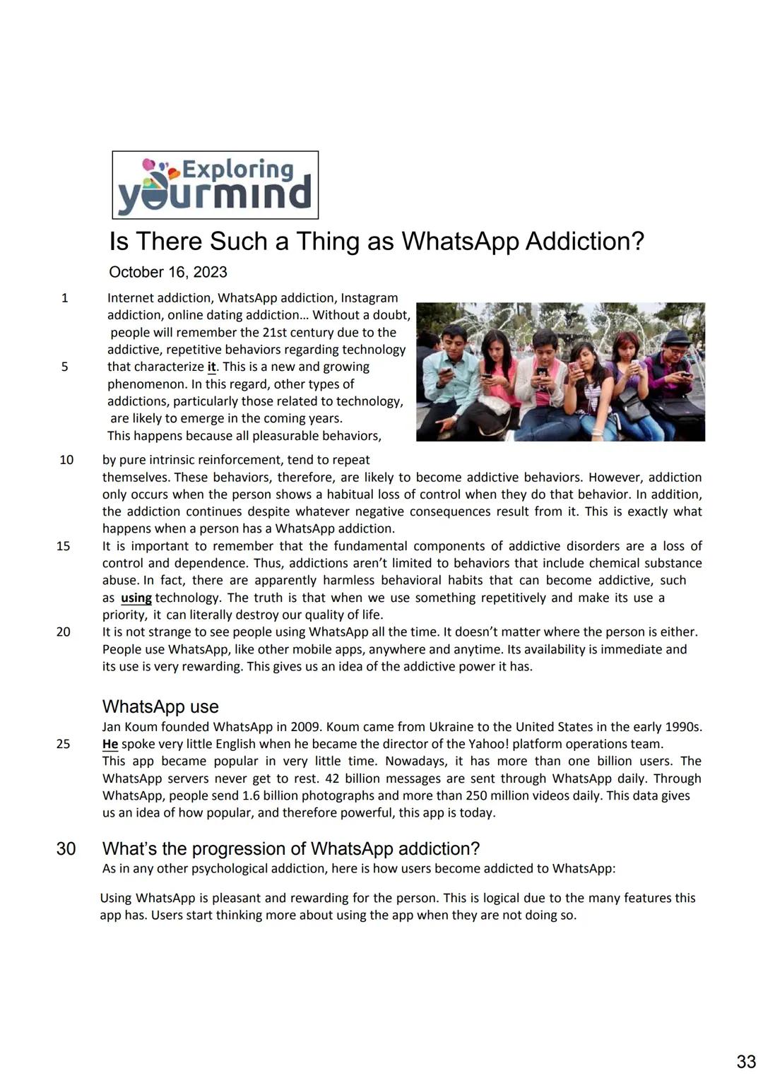 UDV
UNIVERSIDAD
NACIONAL DE
AVELLANEDA
Departamento de
CULTURA, ARTE Y COMUNICACIÓN
# Inglés I
# Cuadernillo de Textos
versión 2025
f U