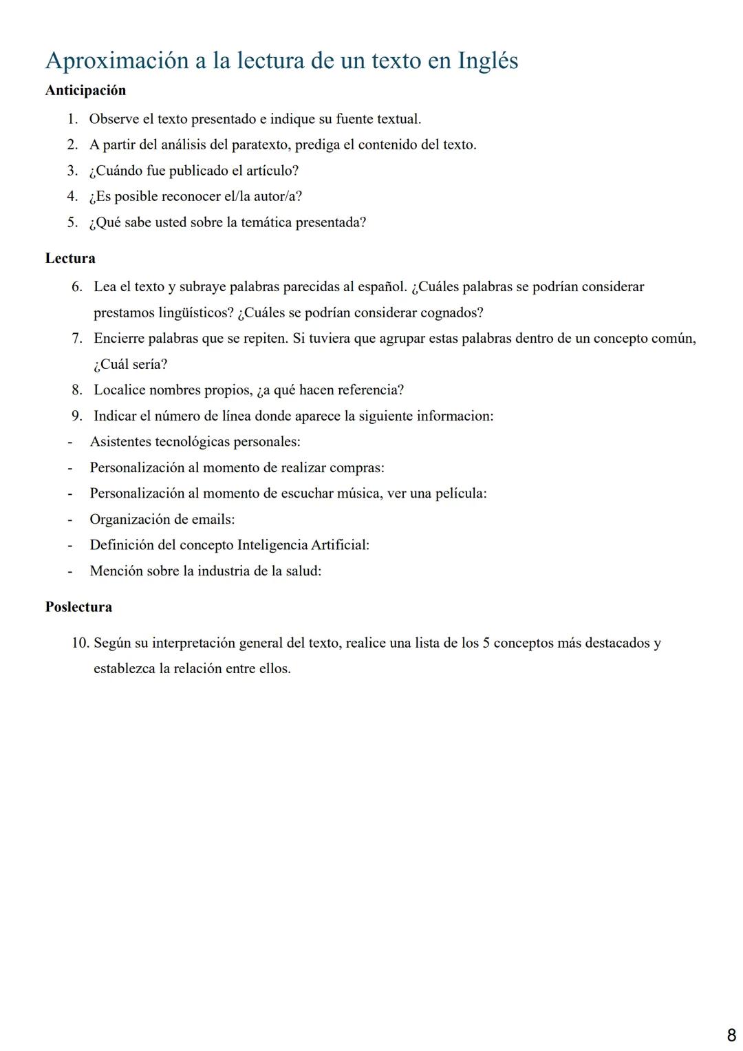 UDV
UNIVERSIDAD
NACIONAL DE
AVELLANEDA
Departamento de
CULTURA, ARTE Y COMUNICACIÓN
# Inglés I
# Cuadernillo de Textos
versión 2025
f U