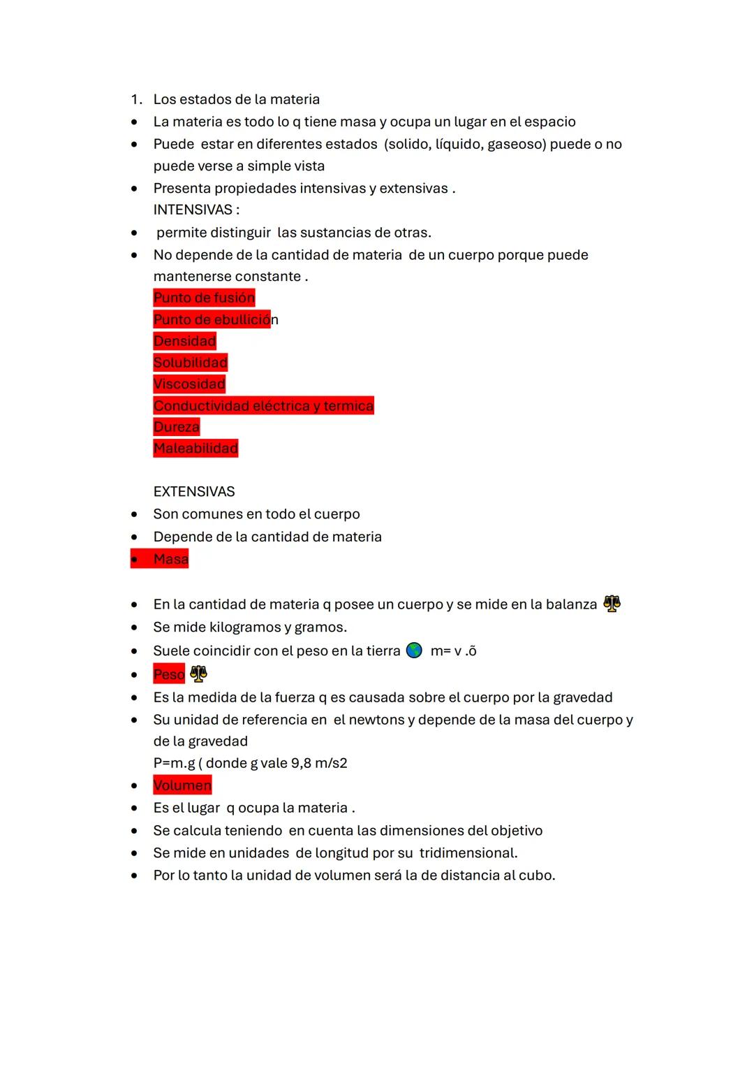 1. Los estados de la materia
- La materia es todo lo q tiene masa y ocupa un lugar en el espacio
- Puede estar en diferentes estados (solid