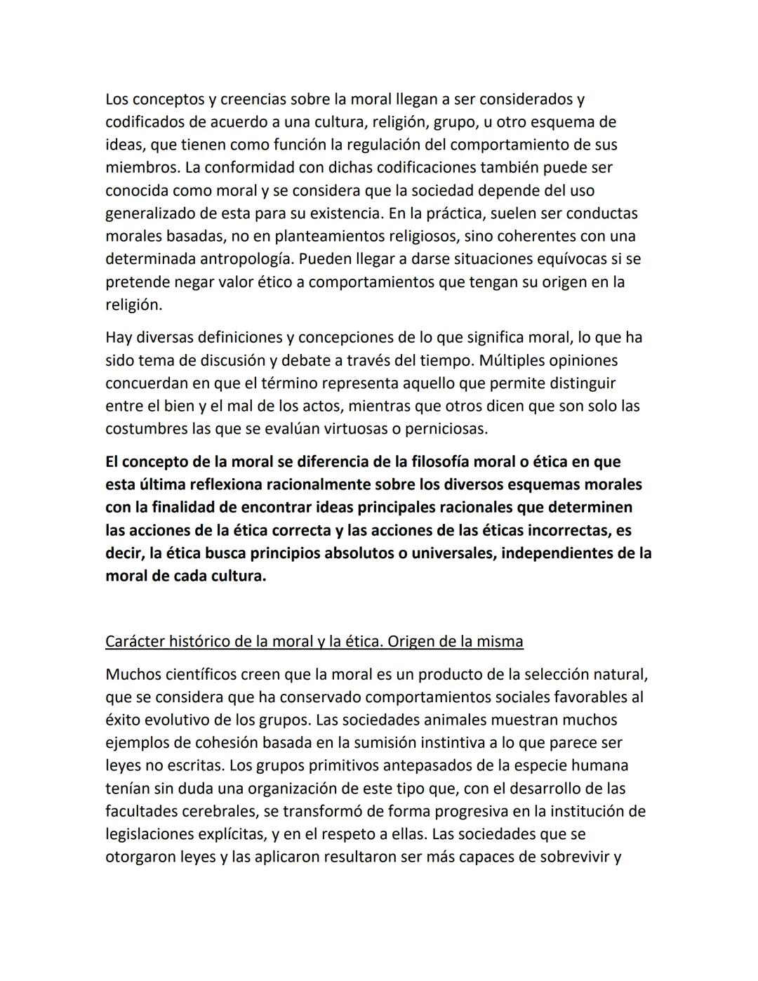 Definición de Ética y Moral
Unidad 1
La ética o filosofía moral es la rama de la filosofía que estudia la conducta
humana, lo correcto y lo