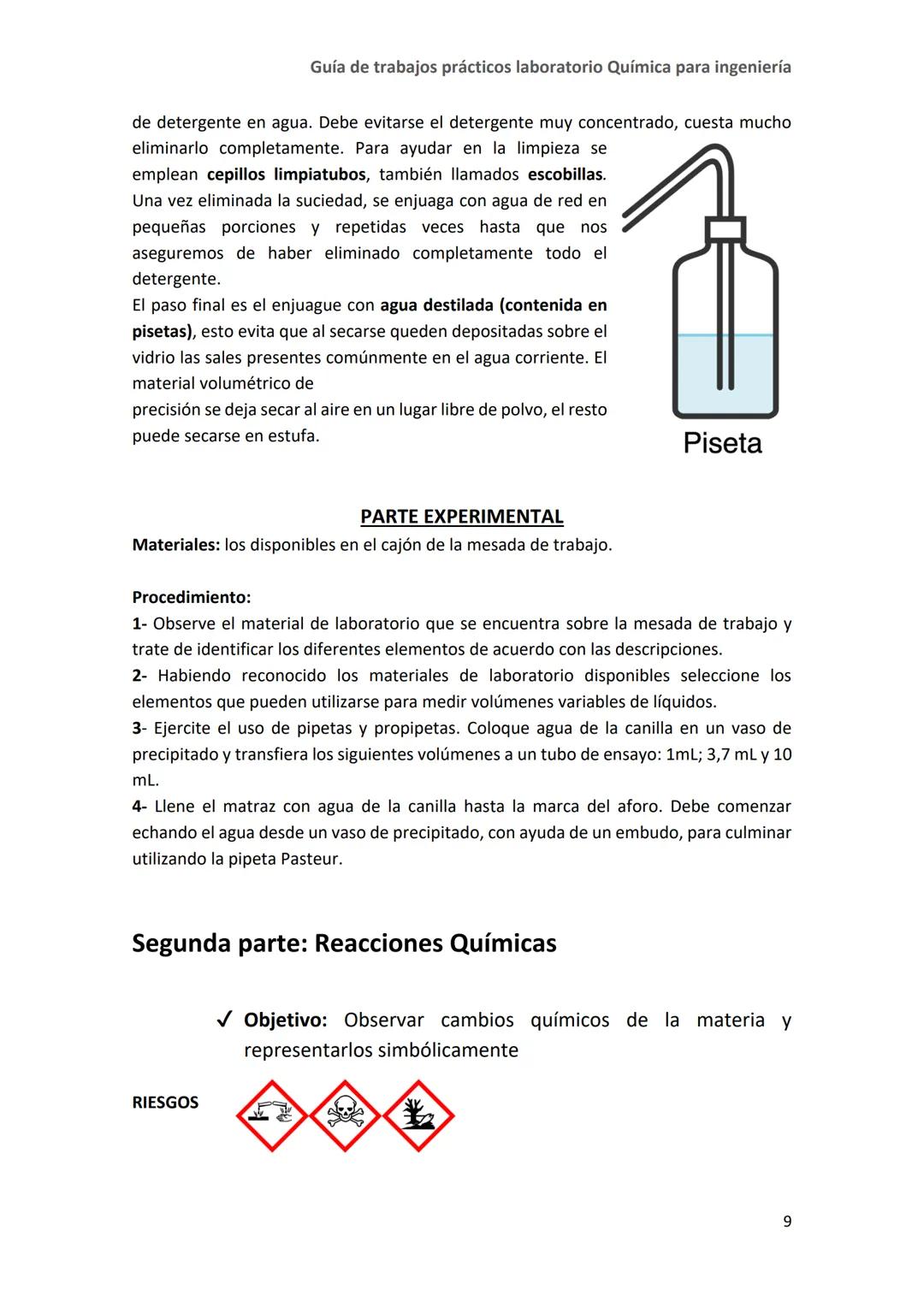 # Guía de Trabajos Prácticos
de Laboratorio
Módulo I
Primer Semestre 2025
Cátedra de Química para Ingeniería (U1901) Guía de trabajos pr