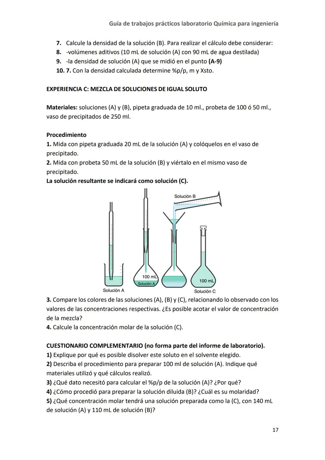 # Guía de Trabajos Prácticos
de Laboratorio
Módulo I
Primer Semestre 2025
Cátedra de Química para Ingeniería (U1901) Guía de trabajos pr