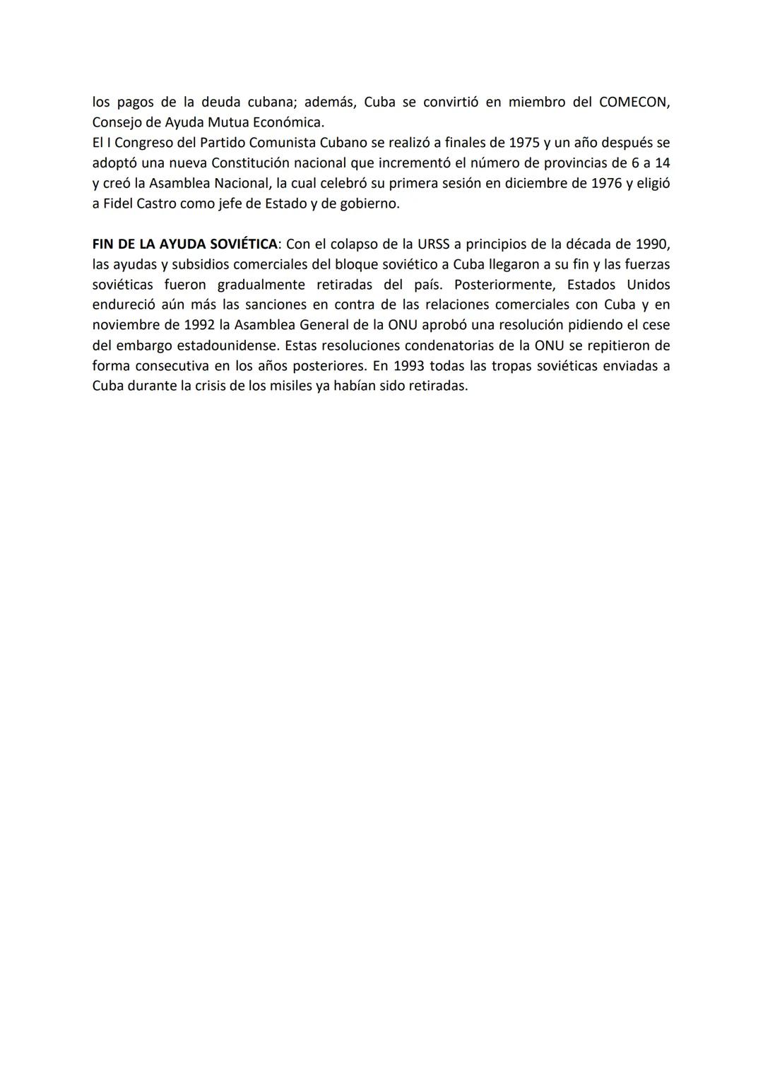 # LA GUERRA FRIA EN AMÉRICA LATINA. EL CASO DE
CUBA
REVOLUCIÓN CUBANA. 1959
EL CASO DE CUBA
Entre los años 1895 y 1898 se desarrolló, en