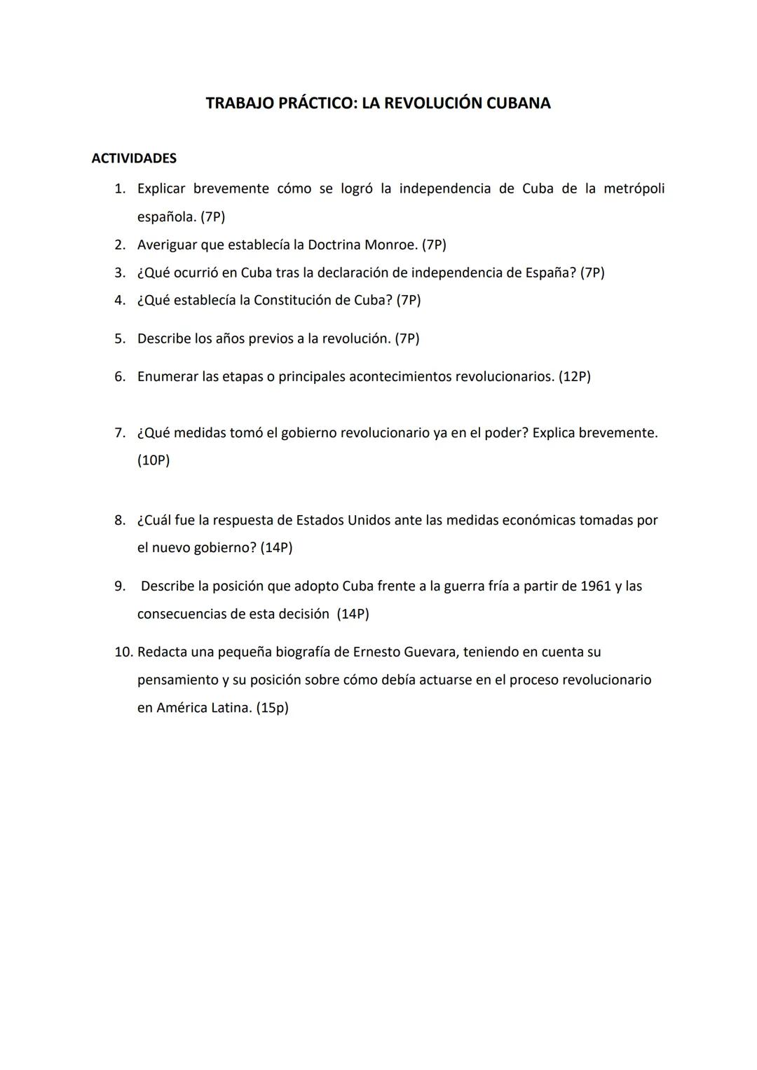 # LA GUERRA FRIA EN AMÉRICA LATINA. EL CASO DE
CUBA
REVOLUCIÓN CUBANA. 1959
EL CASO DE CUBA
Entre los años 1895 y 1898 se desarrolló, en