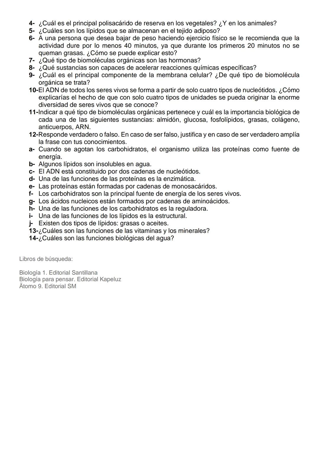 # Trabajo de investigación: "Biomoléculas"
Clases: JUEVES 26/3
Nombre:
Curso:
¿Qué son las biomoléculas?
Las biomoléculas son las molécul
