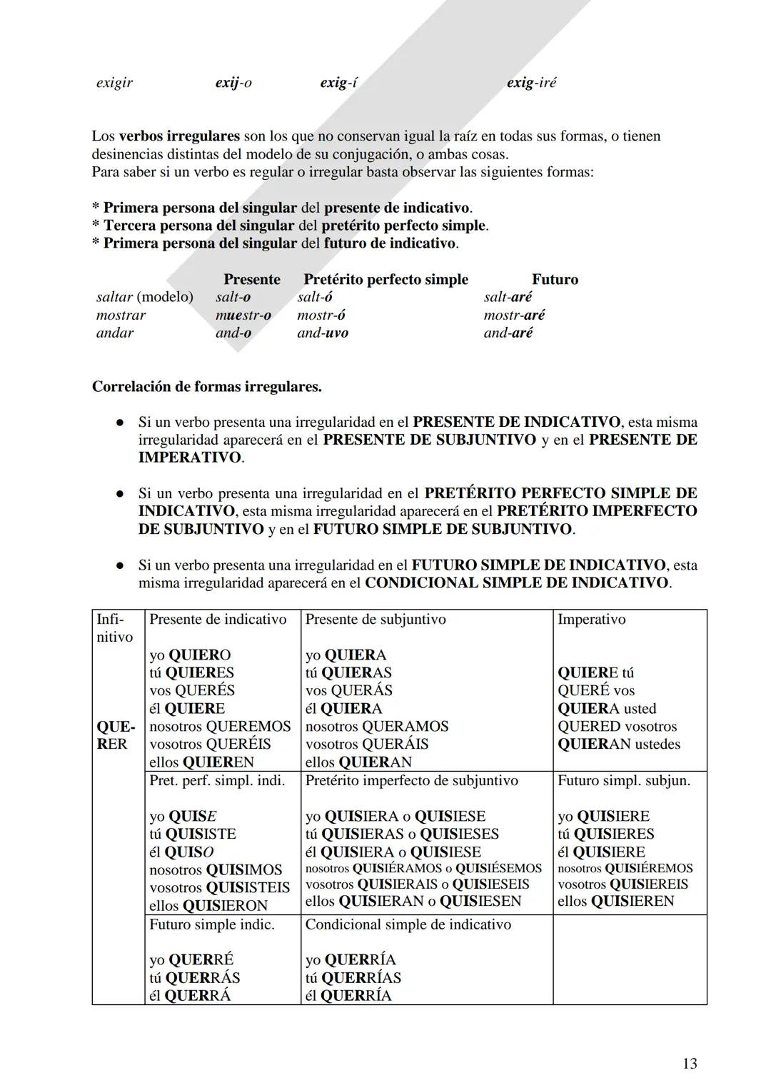 Instituto Ntra. Señora del Huerto.
3 er. Año
LENGUA Y
LITERATURA
Revisión: clases de
palabras y oración
simple.
Verbos irregulares.
Oració