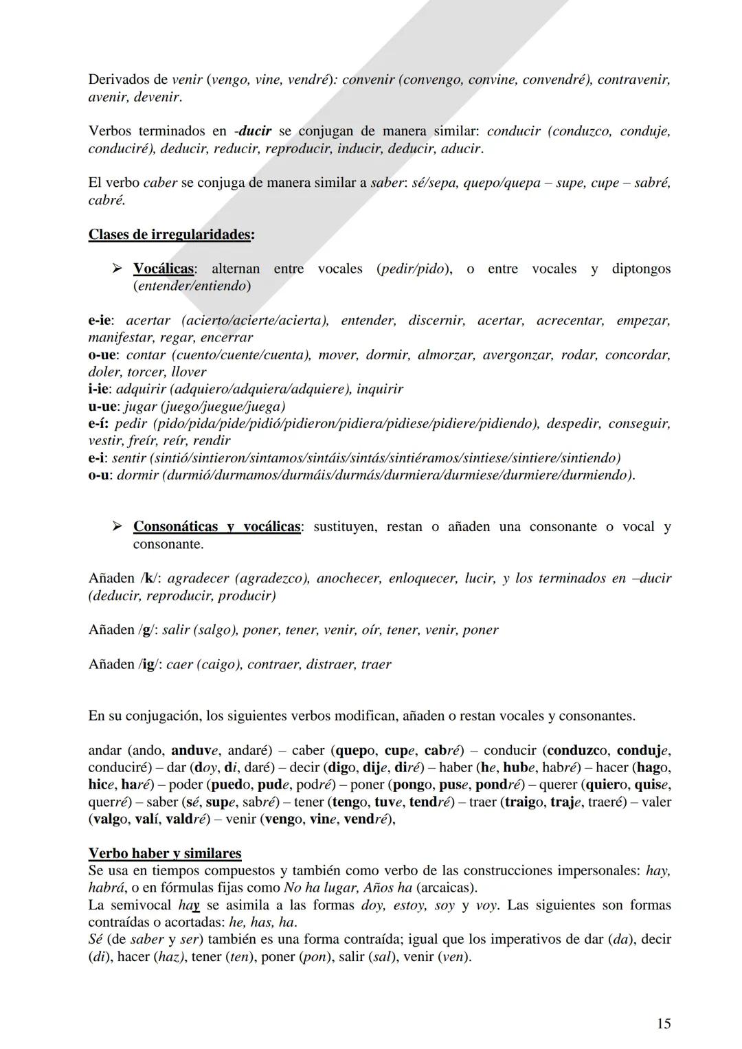 Instituto Ntra. Señora del Huerto.
3 er. Año
LENGUA Y
LITERATURA
Revisión: clases de
palabras y oración
simple.
Verbos irregulares.
Oració