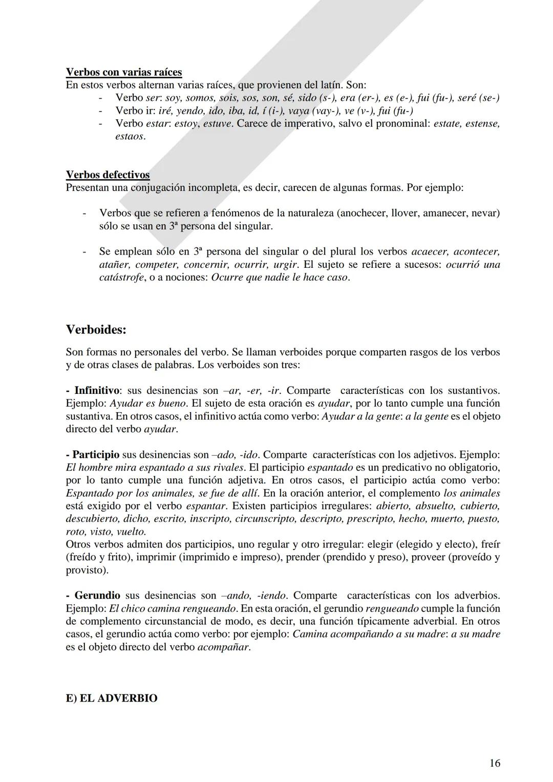 Instituto Ntra. Señora del Huerto.
3 er. Año
LENGUA Y
LITERATURA
Revisión: clases de
palabras y oración
simple.
Verbos irregulares.
Oració