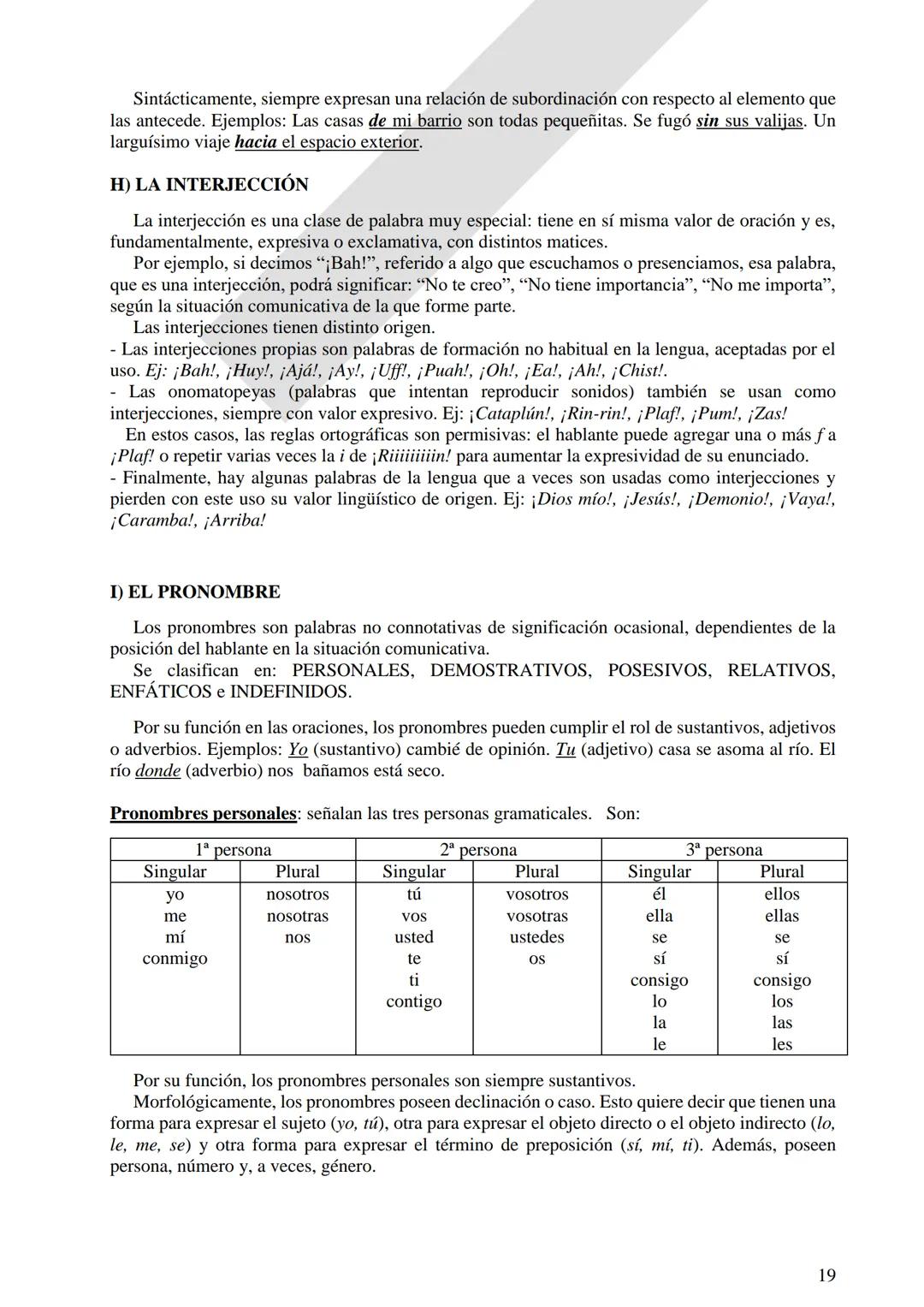 Instituto Ntra. Señora del Huerto.
3 er. Año
LENGUA Y
LITERATURA
Revisión: clases de
palabras y oración
simple.
Verbos irregulares.
Oració