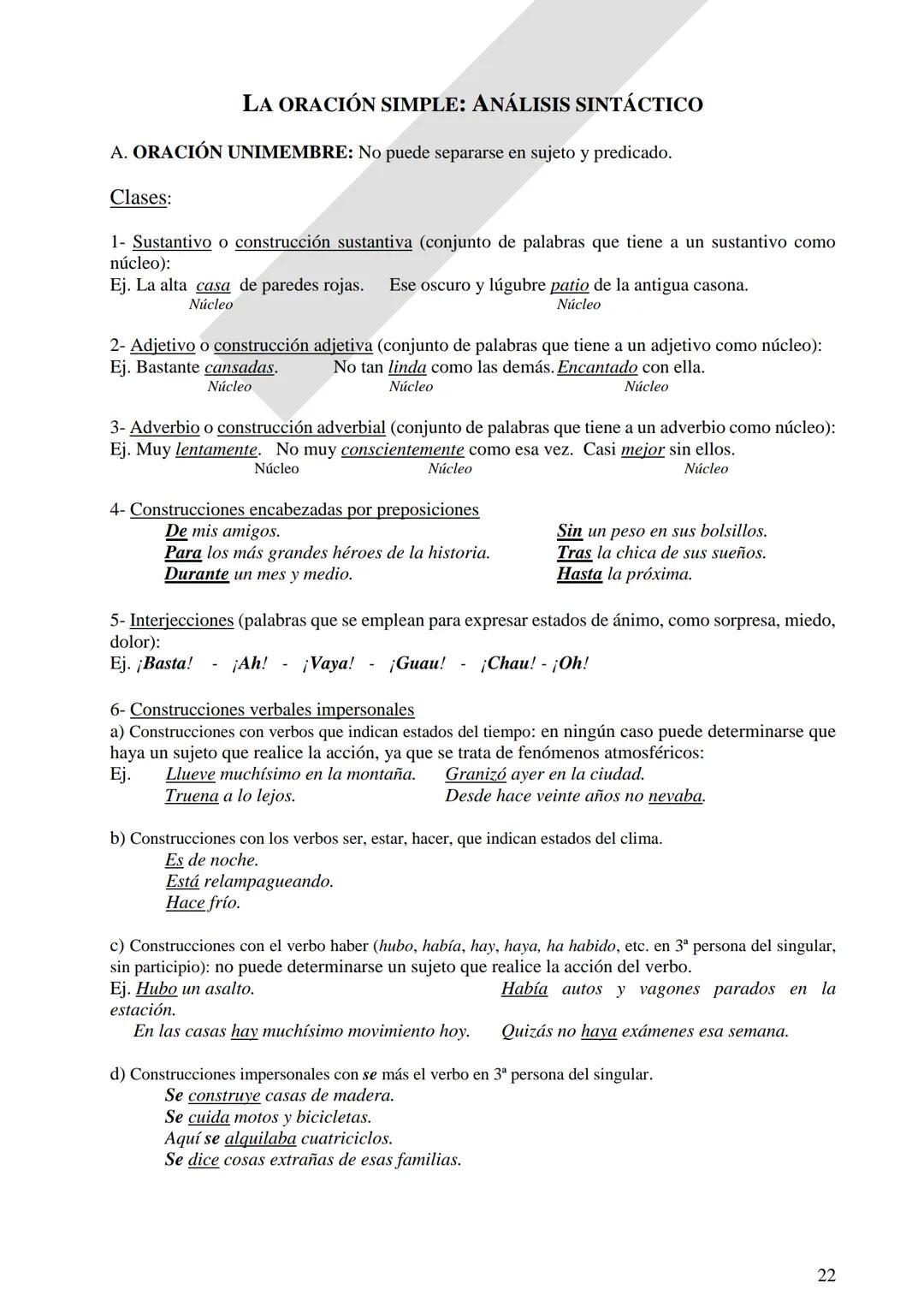 Instituto Ntra. Señora del Huerto.
3 er. Año
LENGUA Y
LITERATURA
Revisión: clases de
palabras y oración
simple.
Verbos irregulares.
Oració