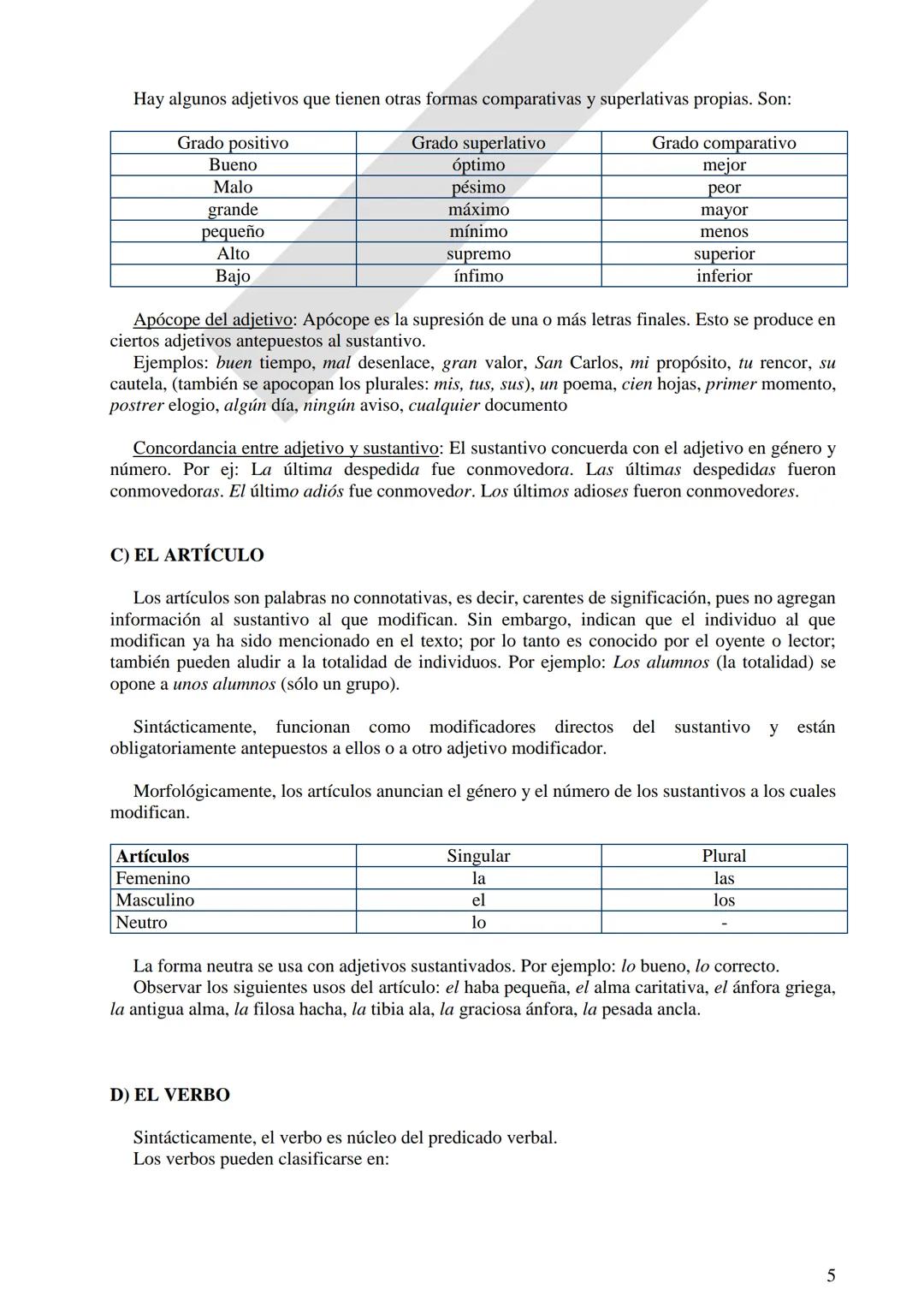 Instituto Ntra. Señora del Huerto.
3 er. Año
LENGUA Y
LITERATURA
Revisión: clases de
palabras y oración
simple.
Verbos irregulares.
Oració