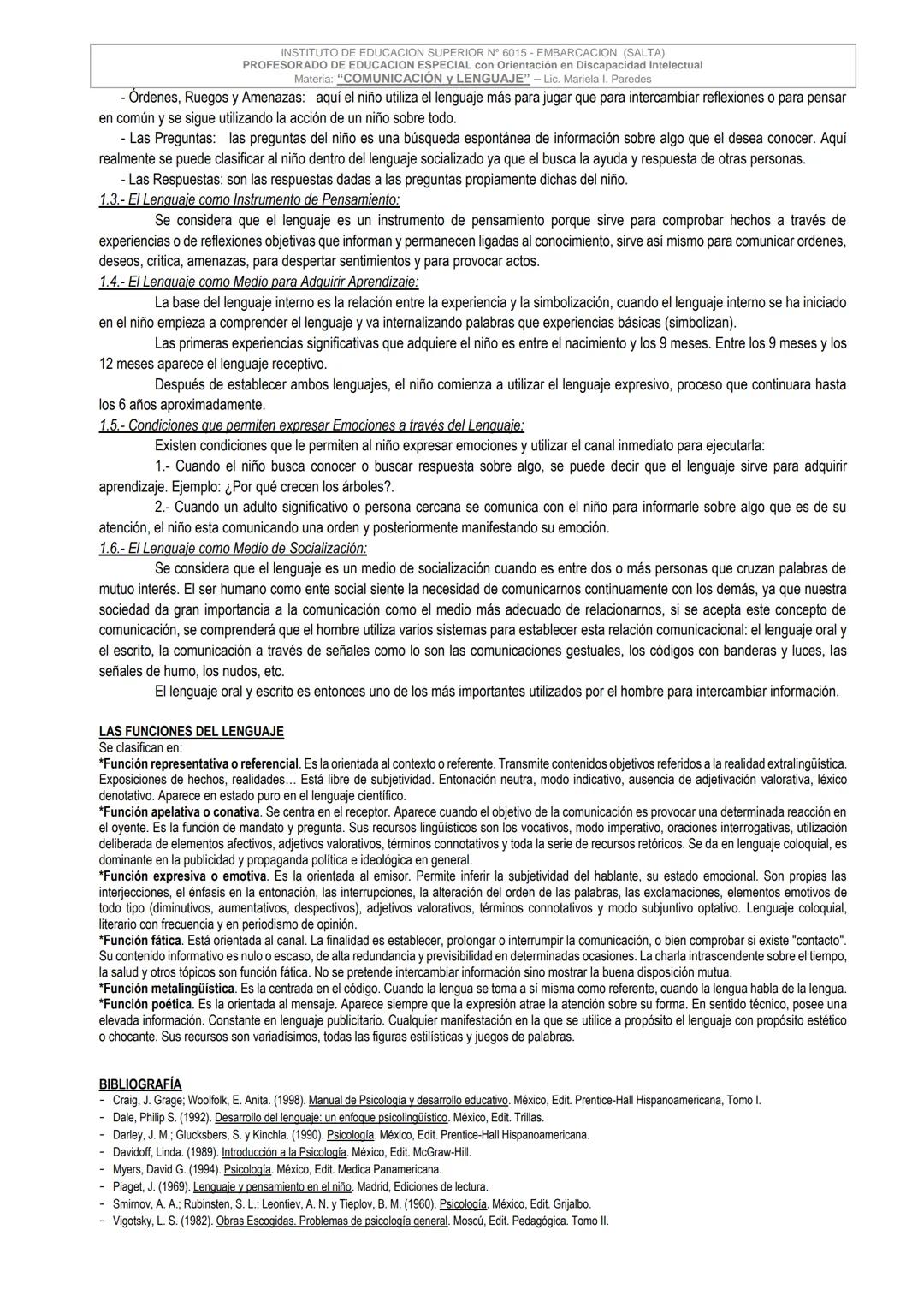 MINISTERIO DE EDUCACIÓN, CIENCIA, CULTURA Y TECNOLOGIA DE SALTA
DIRECCION GRAL. DE EDUCACIÓN SUPERIOR
INSTITUTO SUPERIOR DE FORMACION DOCEN