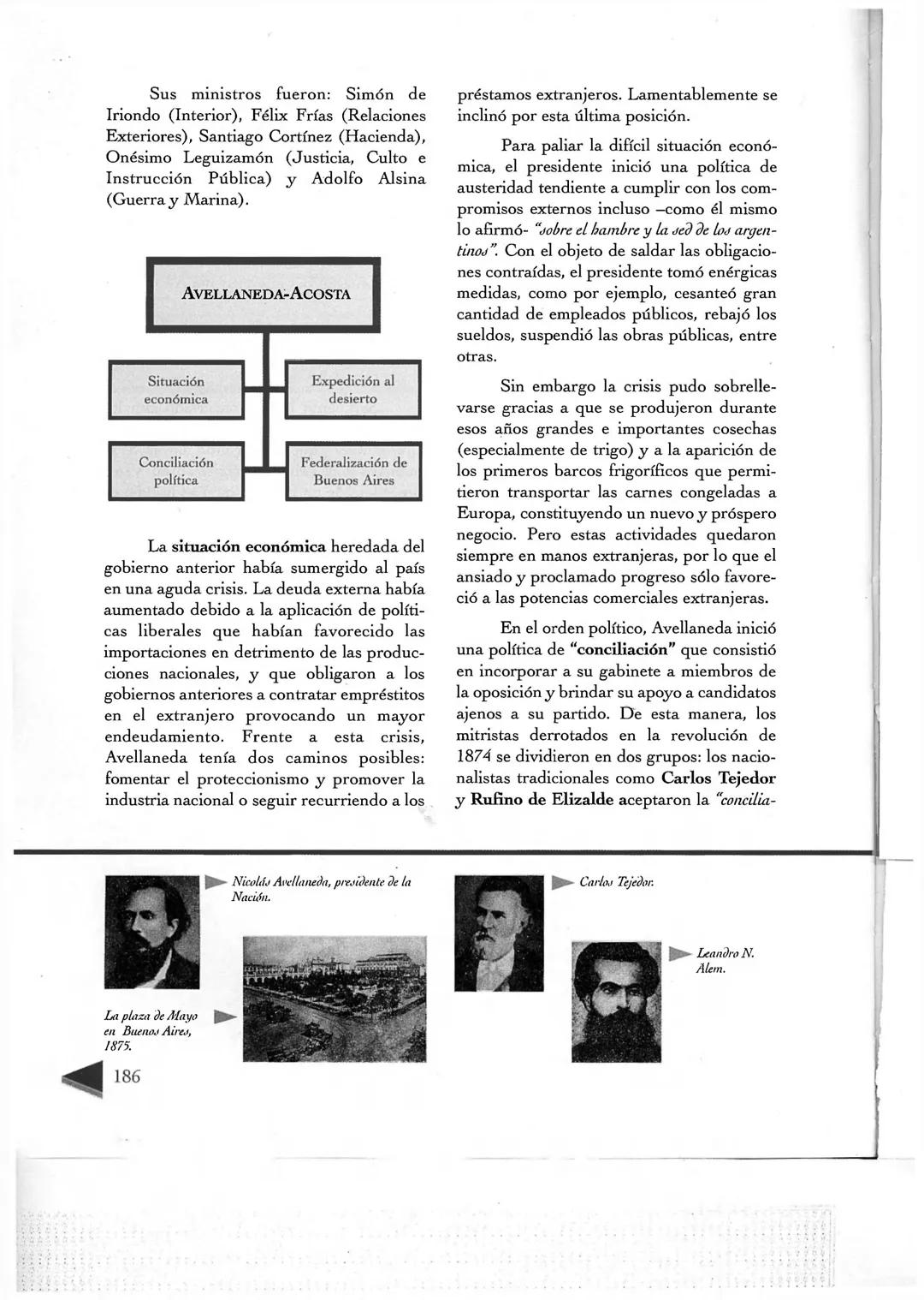 5°C - Historia - Guía Nº 1 - Formación y consolidación del estado liberal 1862-1916
PRESIDENCIA DE
BARTOLOMÉ MITRE
Como vimos en el capítu