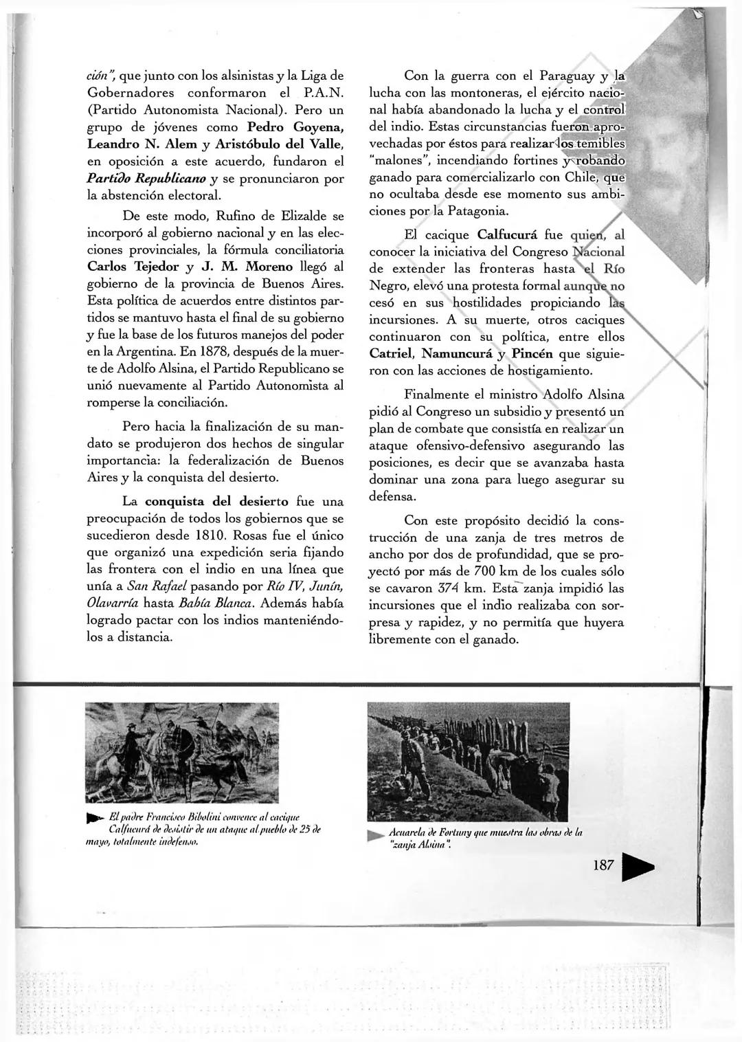 5°C - Historia - Guía Nº 1 - Formación y consolidación del estado liberal 1862-1916
PRESIDENCIA DE
BARTOLOMÉ MITRE
Como vimos en el capítu