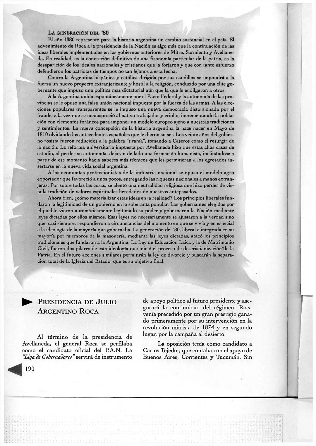 5°C - Historia - Guía Nº 1 - Formación y consolidación del estado liberal 1862-1916
PRESIDENCIA DE
BARTOLOMÉ MITRE
Como vimos en el capítu