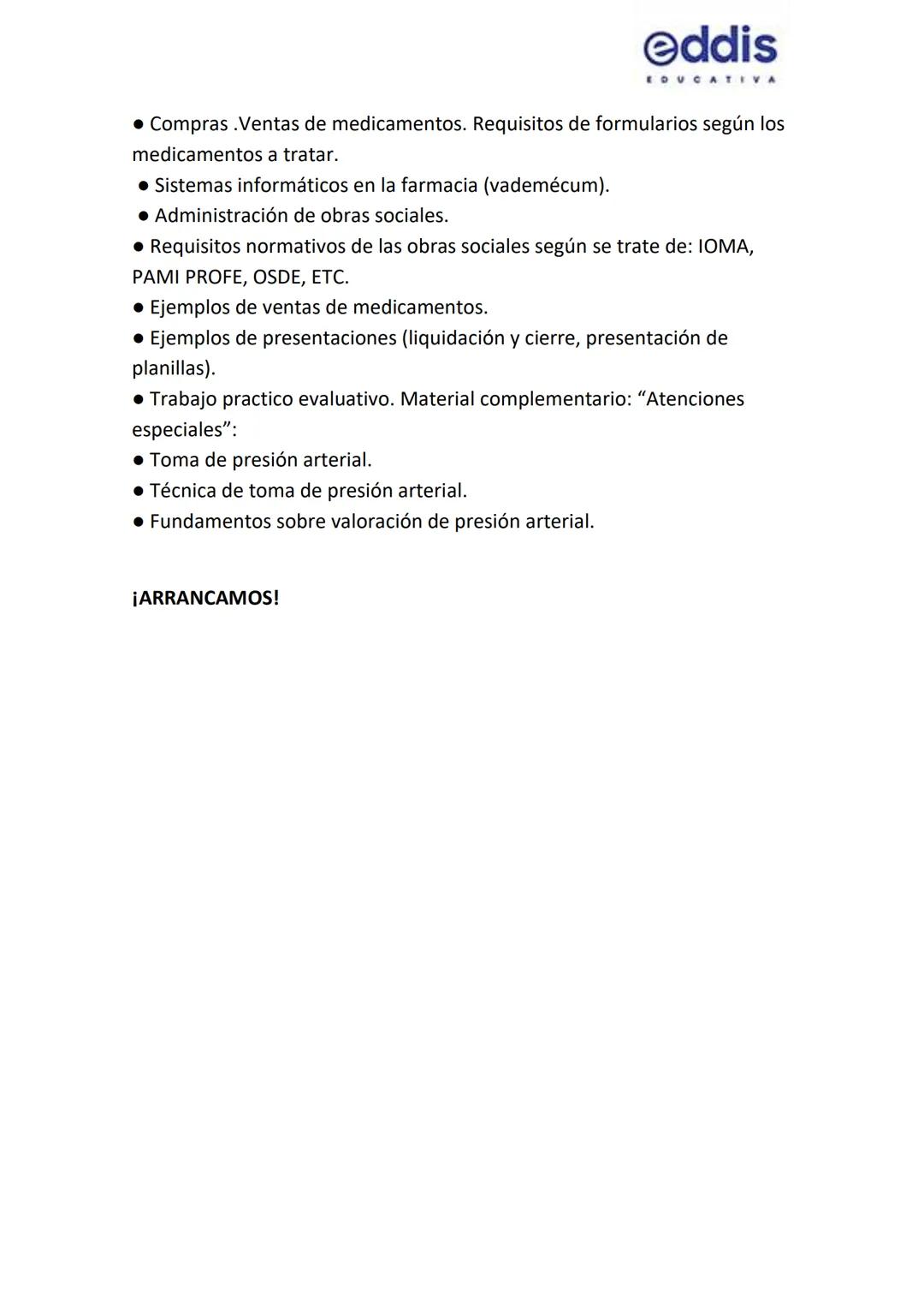 # Oddis
DUCA
IVA
# Curso: Auxiliar de farmacia
## Clase 1
Presentación: Bienvenidos al Curso Auxiliar de Farmacia
Nuestro lugar en común