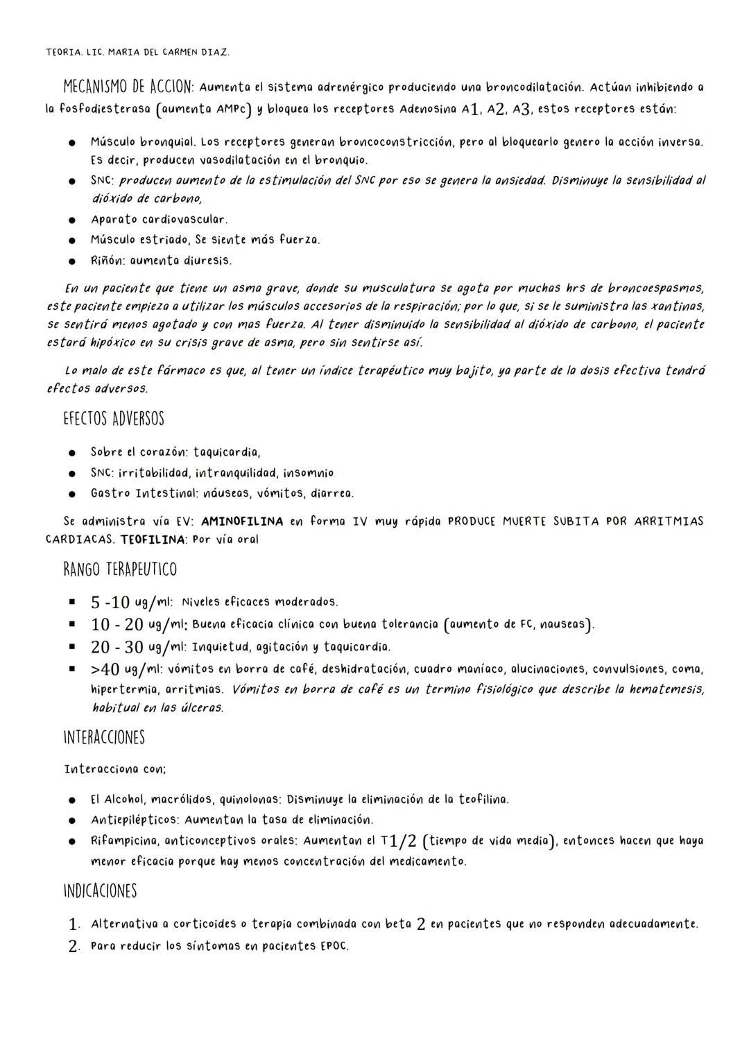 # FARMACOLOGIA 1. Farmacología clínica.
2. Farmacocinética I.
3. Farmacocinética II.
4. Farmacodinamia I y II.
5. Asma.
6. AINES y glucocort