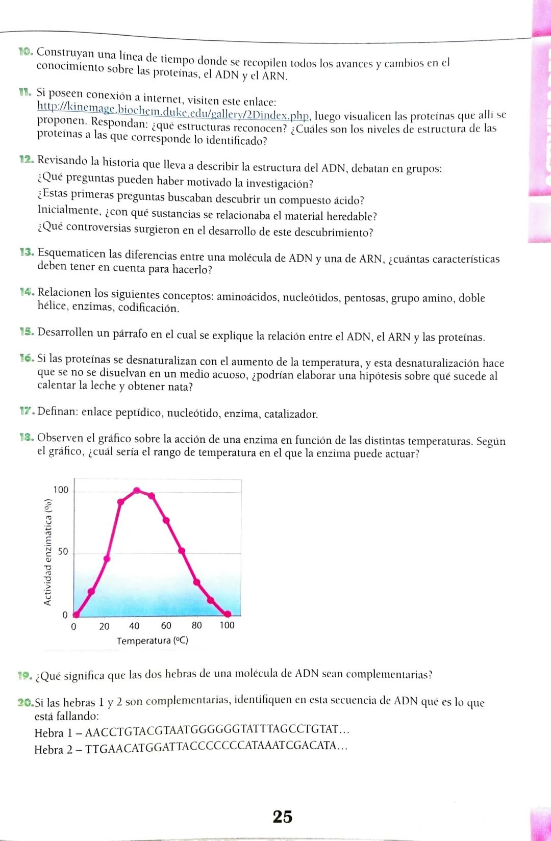 # Eje 1: Flujo de la información genética
1
# Las proteínas y
## su relación con el ADN
マド
DANS LES DORTORS
Bas de
A través de una alim