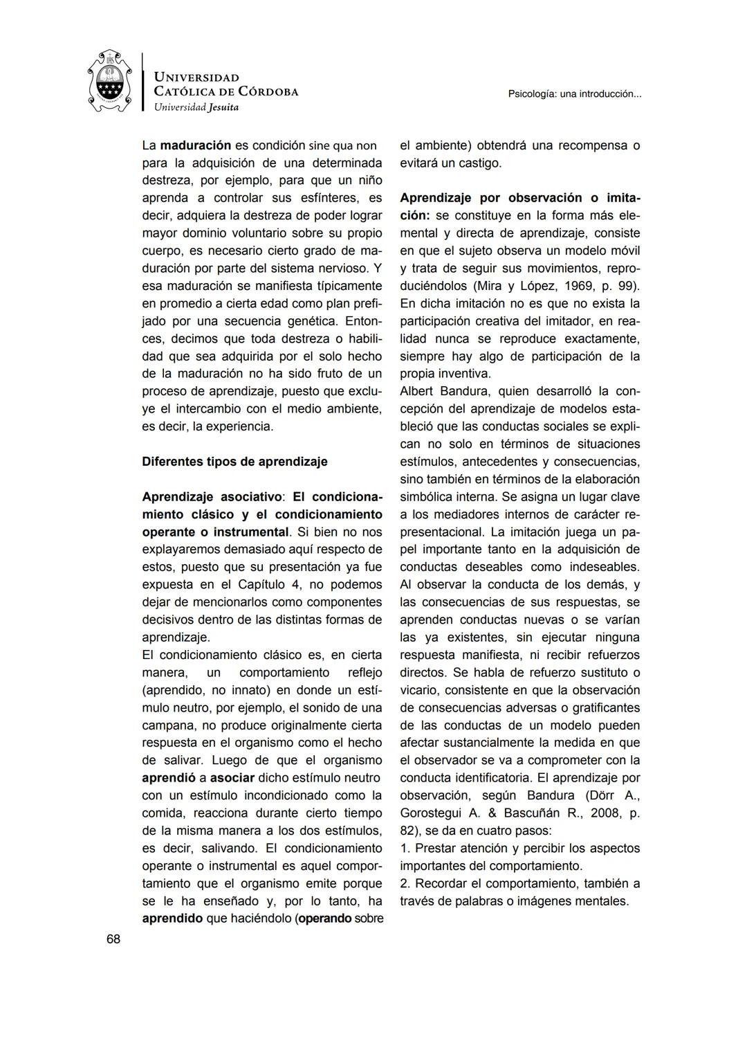 UNIVERSIDAD
CATÓLICA DE CÓRDOBA
Universidad Jesuita
Psicología
Una introducción a las
nociones fundamentales
Fabián Jordán
EDUCC
EDITOR