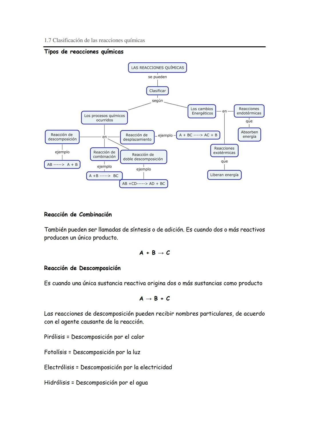 # 1.1 Química
## Introducción
La química es el estudio de la composición, estructura, propiedades y reacciones
(cambios) de la materia.
L
