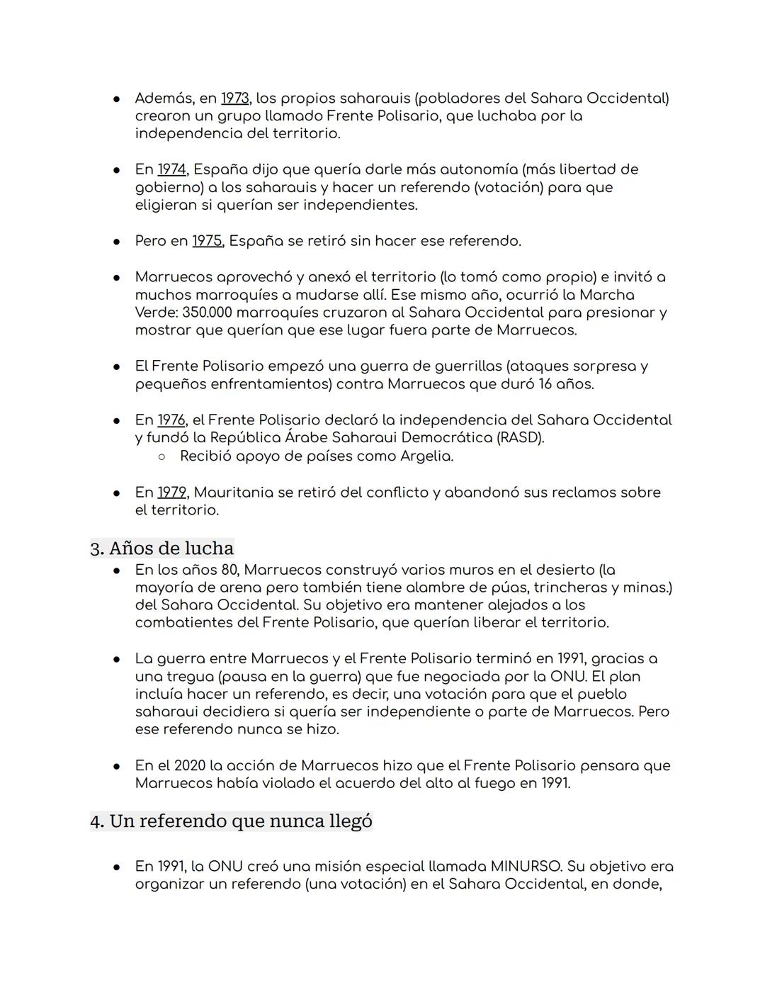# El caso del Sáhara Occidental
El Sahara Occidental es una antigua colonia española que fue unida a
Marruecos en 1975. Este territorio prin