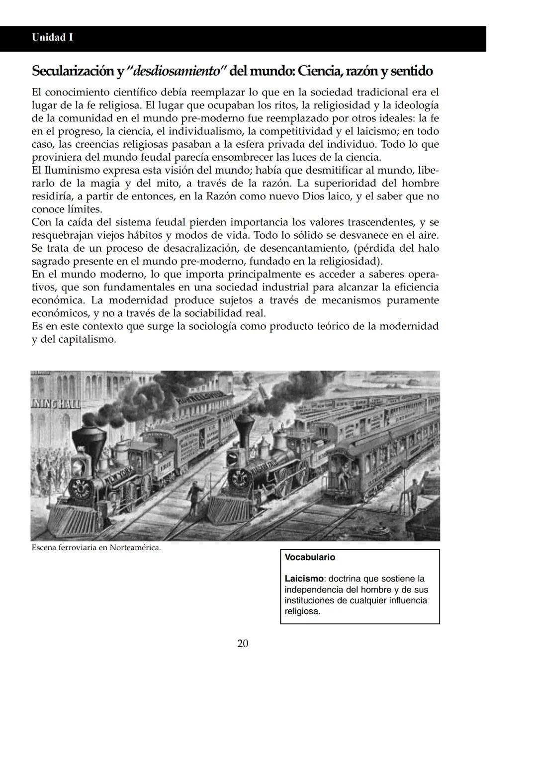 UNIDAD I
# Historia del pensamiento sociológico
## Pensar la sociedad
¿Qué es la sociedad? ¿Puede una sociedad pensarse o reflexionar sob