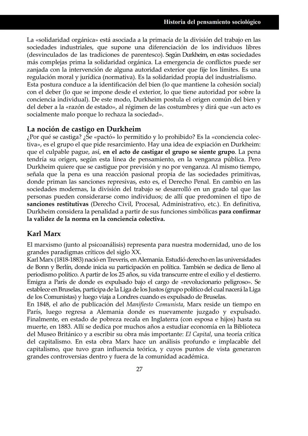 UNIDAD I
# Historia del pensamiento sociológico
## Pensar la sociedad
¿Qué es la sociedad? ¿Puede una sociedad pensarse o reflexionar sob