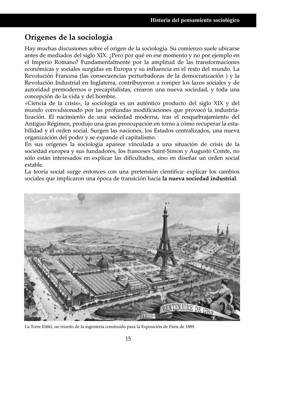 UNIDAD I
# Historia del pensamiento sociológico
## Pensar la sociedad
¿Qué es la sociedad? ¿Puede una sociedad pensarse o reflexionar sob