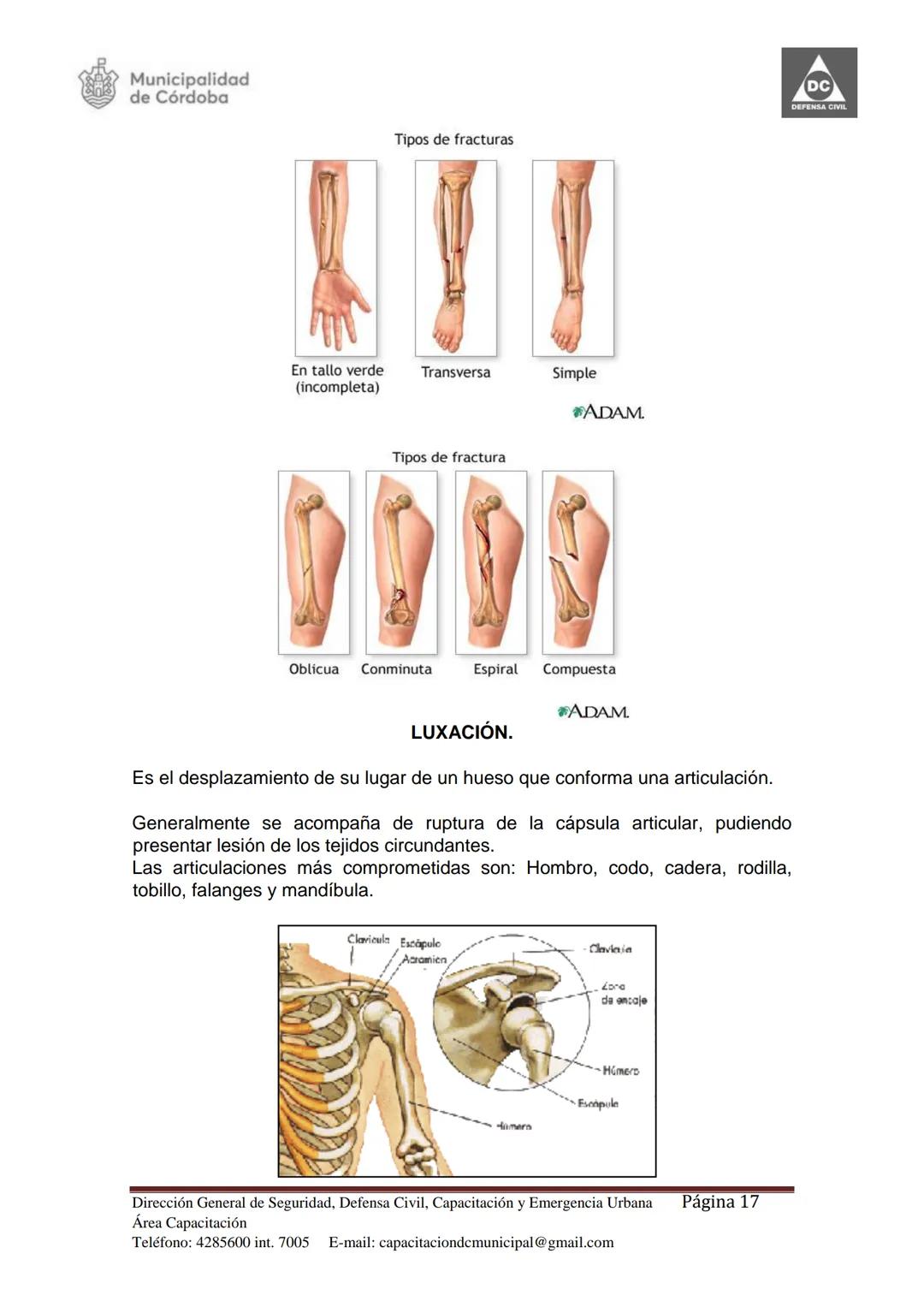 Dirección de Capacitación.
Dirección General de
Seguridad, Defensa Civil,
Capacitación y Emergencia
Urbana Municipal.
Secretaría de Seguri