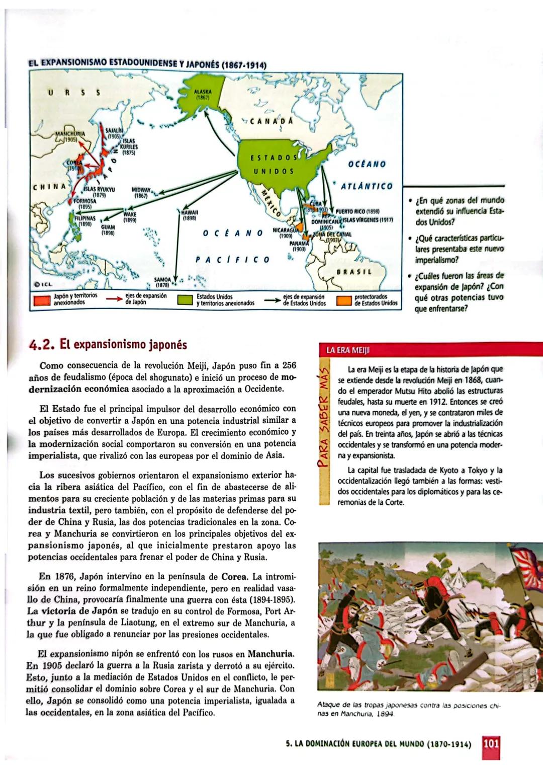 5
1. La Segunda Revolución
Industrial
2. Las causas del imperialismo
3. El reparto del mundo
4. Las nuevas potencias
imperialistas
5. La or