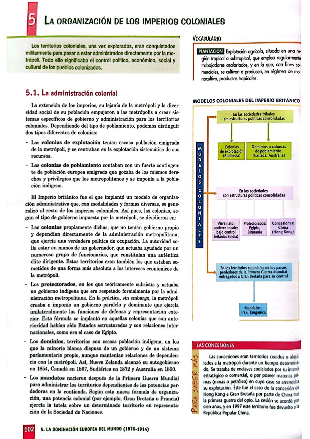 5
1. La Segunda Revolución
Industrial
2. Las causas del imperialismo
3. El reparto del mundo
4. Las nuevas potencias
imperialistas
5. La or