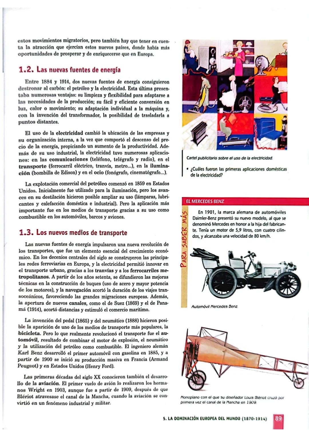 5
1. La Segunda Revolución
Industrial
2. Las causas del imperialismo
3. El reparto del mundo
4. Las nuevas potencias
imperialistas
5. La or