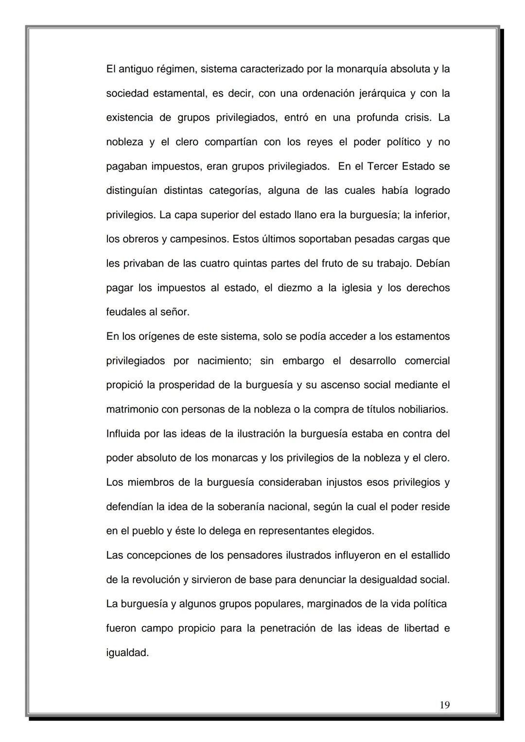 # INDICE
Tema | Página
---|---
Introducción | 4
CAPITULO UNO
Reseña Histórica de la Revolución Francesa
1.1 Antecedentes | 07
1.2 Causas d