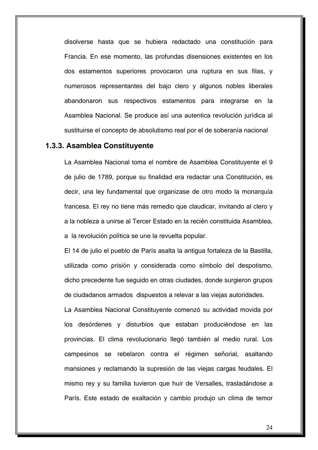 # INDICE
Tema | Página
---|---
Introducción | 4
CAPITULO UNO
Reseña Histórica de la Revolución Francesa
1.1 Antecedentes | 07
1.2 Causas d