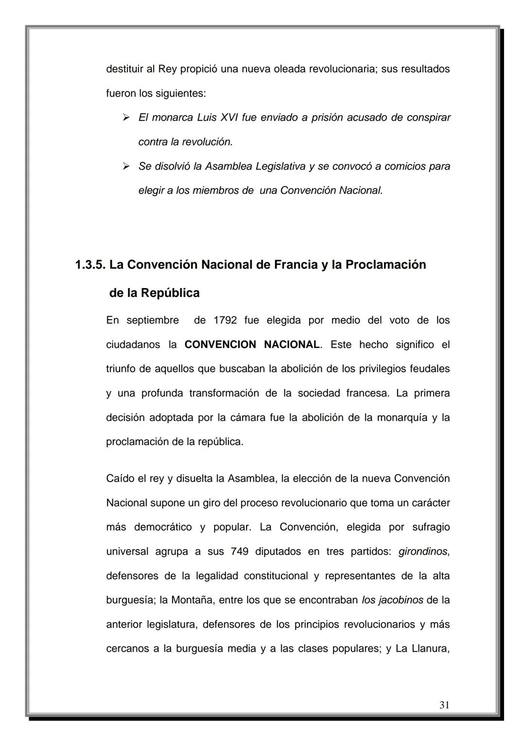 # INDICE
Tema | Página
---|---
Introducción | 4
CAPITULO UNO
Reseña Histórica de la Revolución Francesa
1.1 Antecedentes | 07
1.2 Causas d