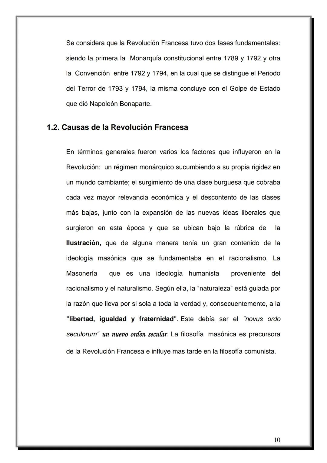 # INDICE
Tema | Página
---|---
Introducción | 4
CAPITULO UNO
Reseña Histórica de la Revolución Francesa
1.1 Antecedentes | 07
1.2 Causas d