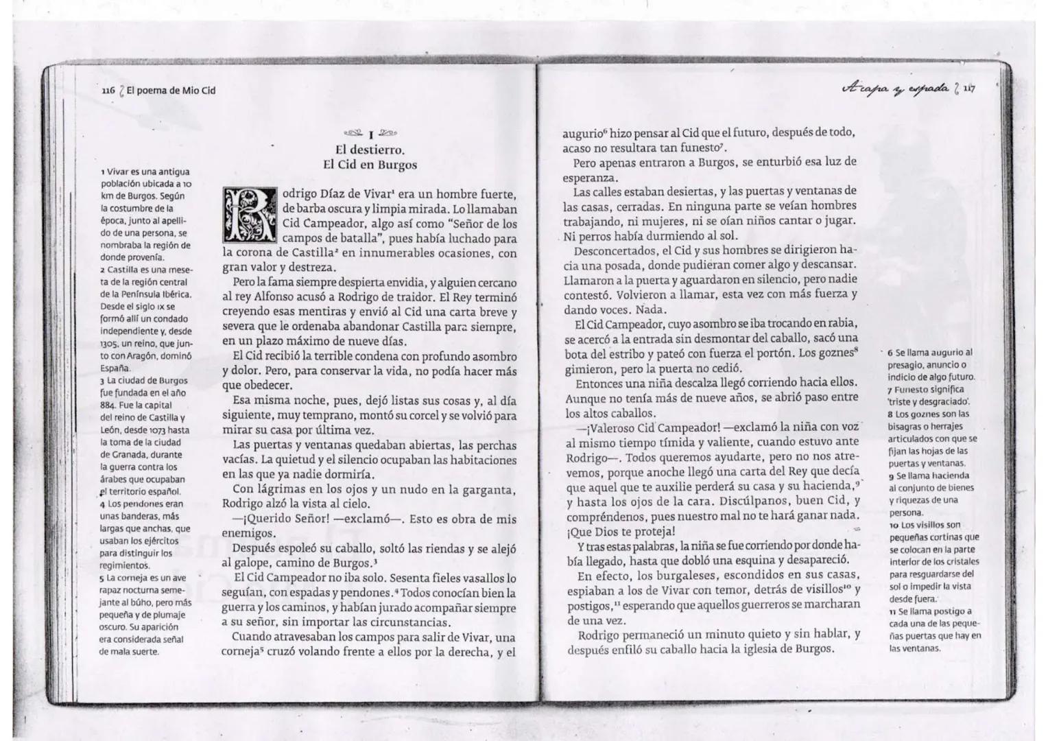 i lover. Duende lo c
you
en eigenen a Time
pliers que to
Tition in Emém
El poema
de Mio Cid 116 El poema de Mio Cid
1 Vivar es una antigua